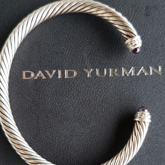 David Yurman Jewelry - David Yurman Amythest & Diamond Bracelet
